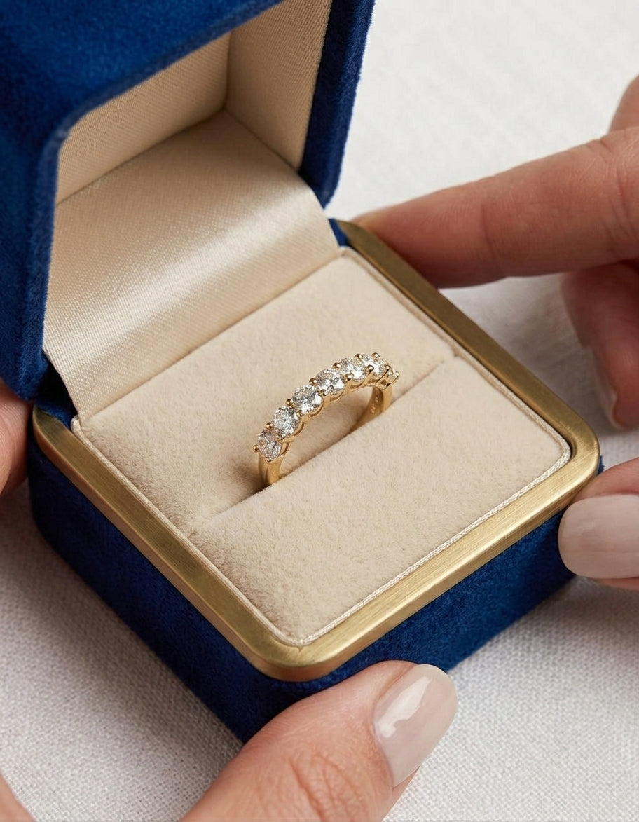 Gold Plated Sterling Silver Cubic Zirconia Ring.